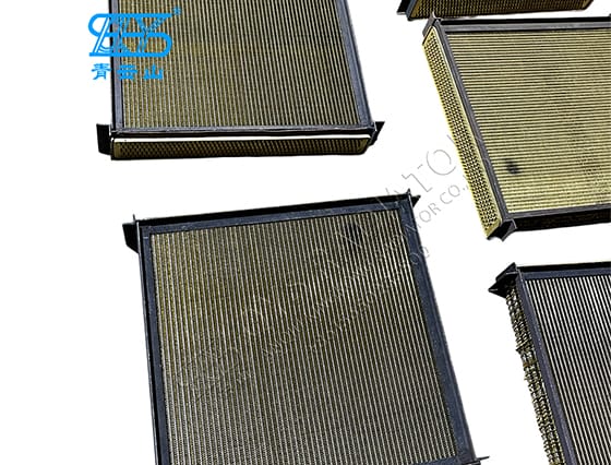 Brass radiator core for Benz OM3525 truck