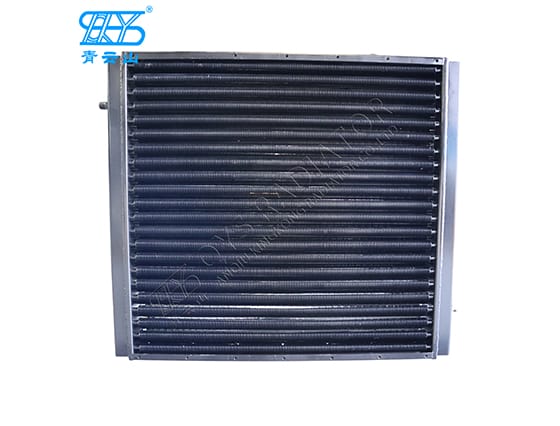 Finned Tube Steam Heat Exchanger - Aluminum with Iron Frame