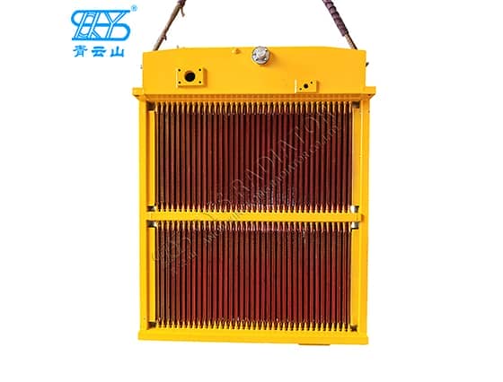 山推SD32推土机管式双层铜散热器175-03-C1002缓冲管结构